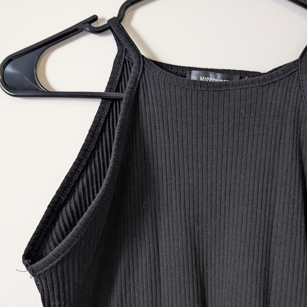 Black Ribbed Dress